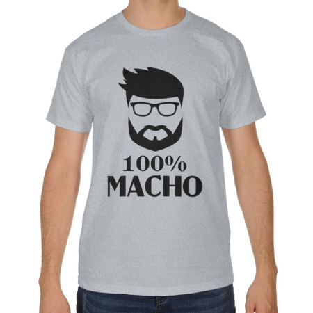Koszulka męska dzień chłopaka 100 % macho